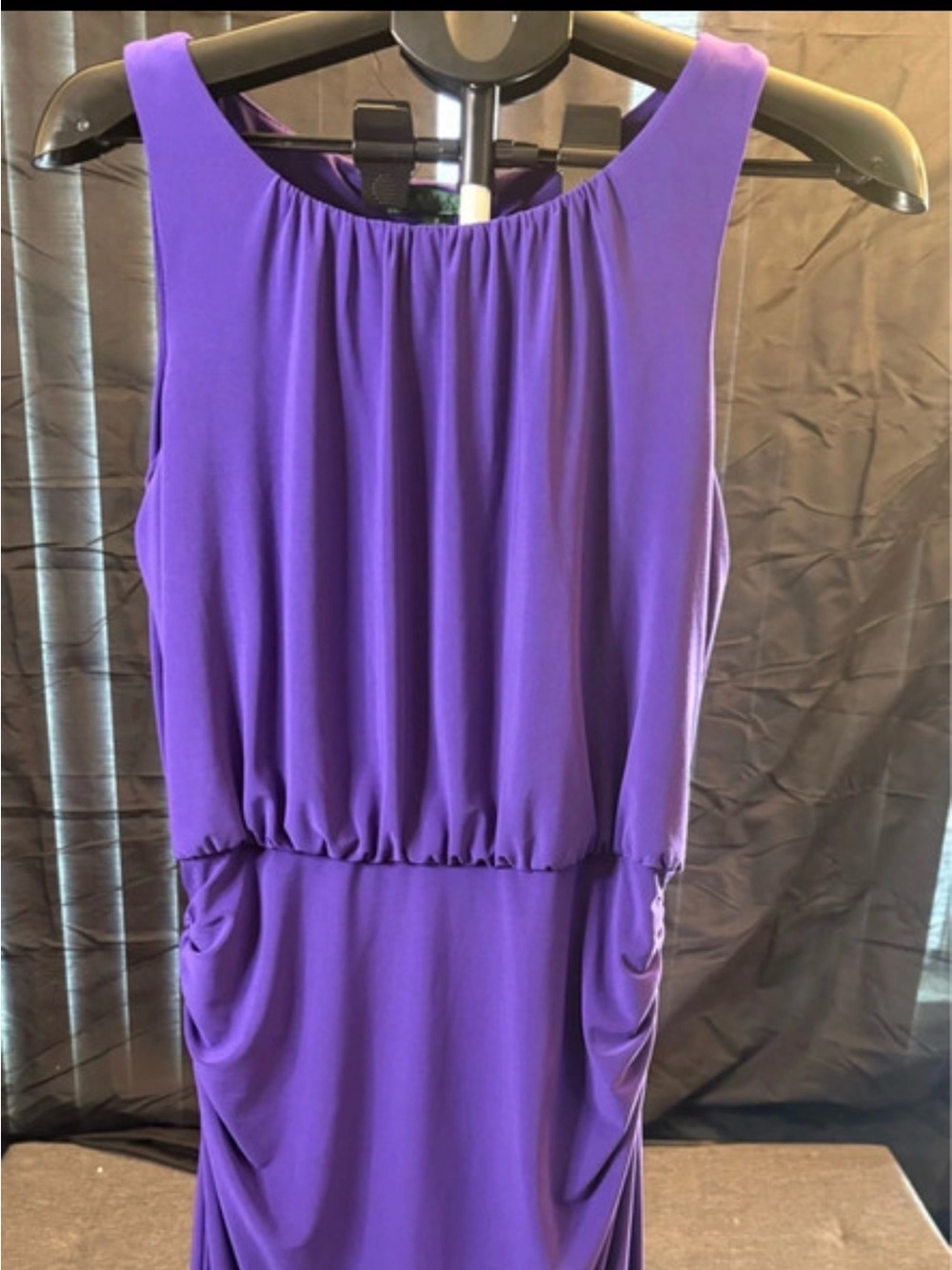 Ralph Lauren Sleeveless Purple Midi Dress
